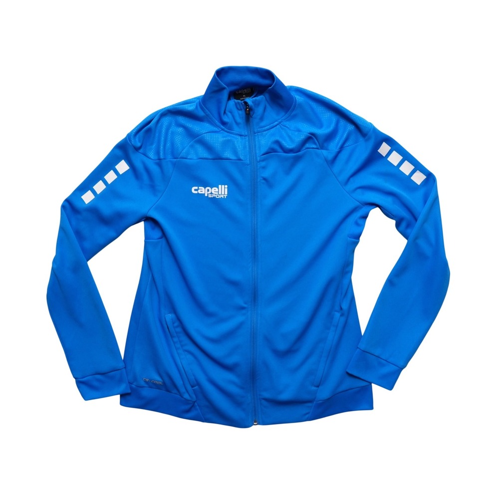 Capelli Sport Track Jacket Women XL Blue Albion Hawaii Full Zip CS Cool‎ Soccer